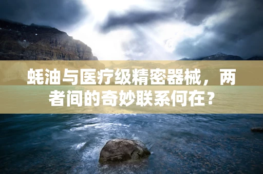 蚝油与医疗级精密器械，两者间的奇妙联系何在？