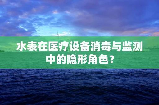 水表在医疗设备消毒与监测中的隐形角色？